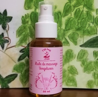 Huile de massage Vergetures